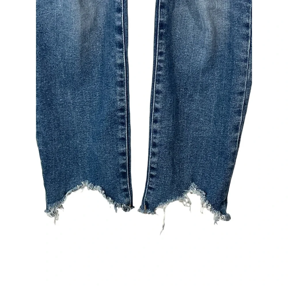 Good American Women's Rough Frayed‎ Hem Jeans Distressed Size 10 27